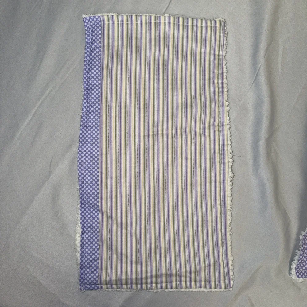 Handcrafted Baby Burp Cloths Cotton & Organic  Chenille Setof 3 Super Absorbent